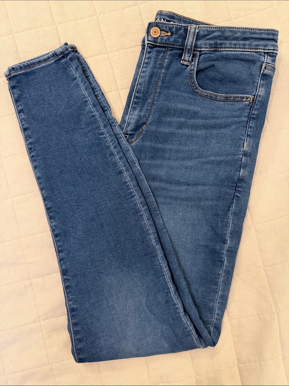 American Eagle Outfitters Blue Women's Super Hi-Rise Jeggings